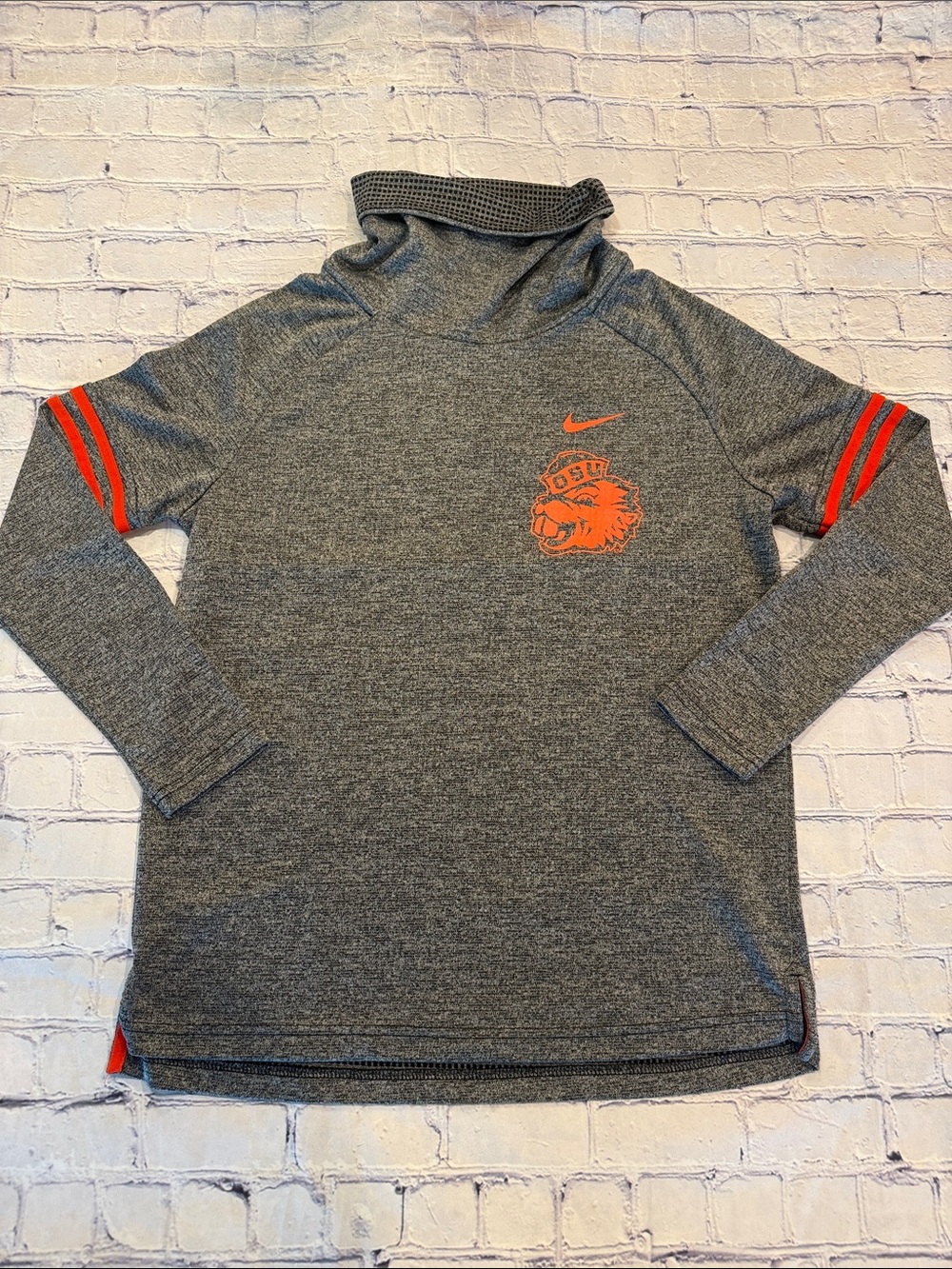 Nike Women’s Gray Oregon State Funnel Neck Pullover | EUC | OSU Beavers I Large